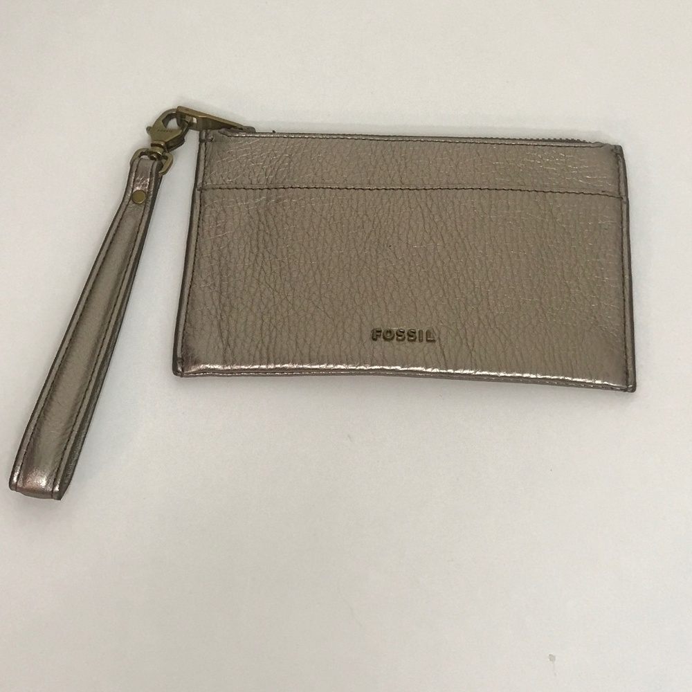 Fossil Metallic Wristlet Clutch